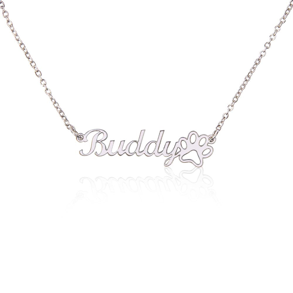 Personalize Dog Name Necklace